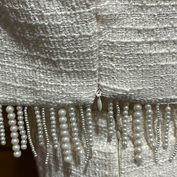 Jason Wu Tweed with Pearl Fringe Short Set Size 10 - NWT - Picture 4 of 16
